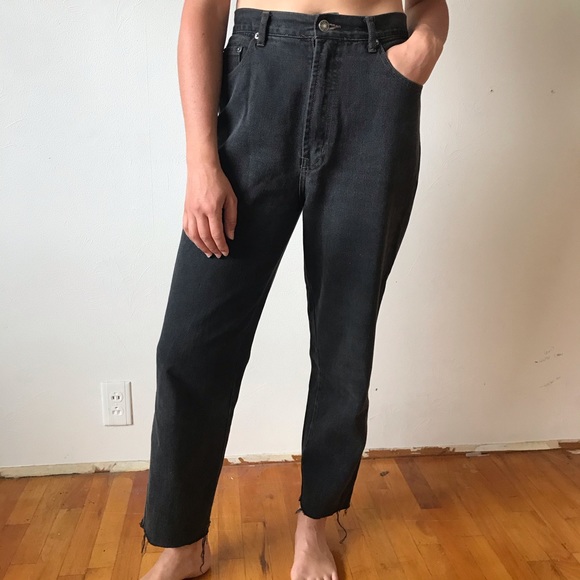 Frayed hem black jeans - Picture 1 of 4